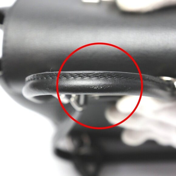 LOUIS VUITTON Black Leather Backpack - Picture 14 of 16